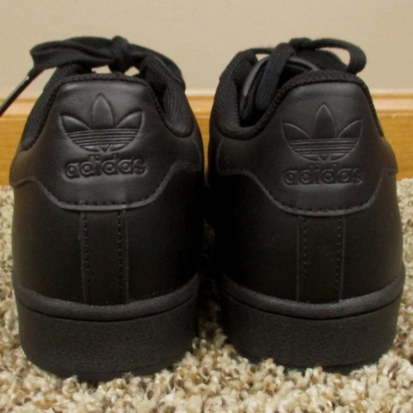 Adidas Originals Superstar Men's 10.5 Black Lace Up Sneakers Shoes - Picture 6 of 11